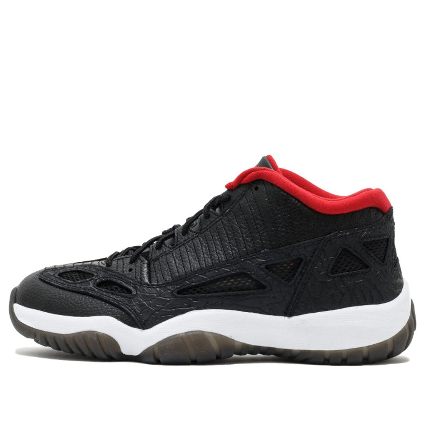 Air Jordan 11 Retro Low 'Black Charcoal Red' 2011 306008-001 Signature Shoe