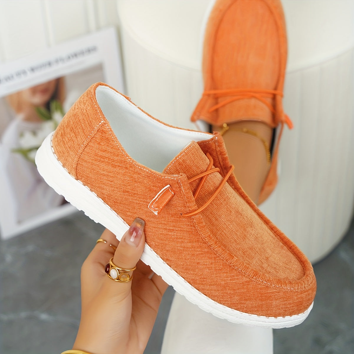 Simple Canvas Shoes, Casual Lace Up Low Top Sneakers